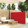 vidaXL Auvent latéral rétractable de patio 100x500 cm Rouge