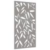 vidaXL D&eacute;coration murale jardin 105x55 cm design de feuille de bambou