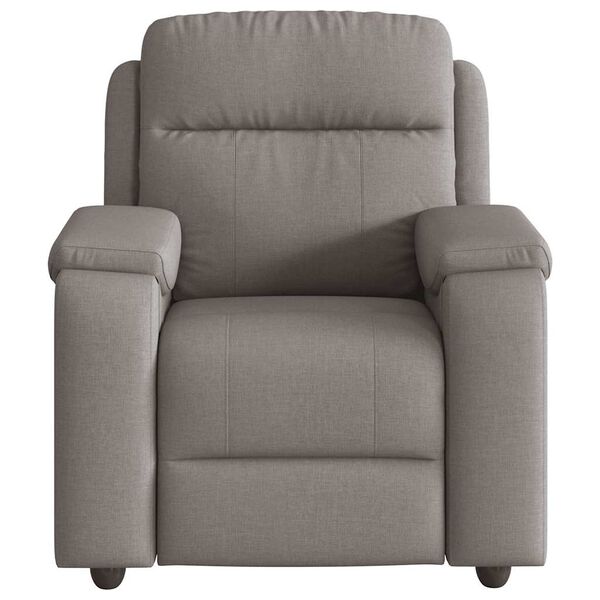 vidaXL Fauteuil inclinable Taupe Tissu