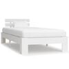 vidaXL Cadre de lit sans matelas blanc bois de pin massif 100x200 cm