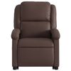 vidaXL Fauteuil inclinable de massage &eacute;lectrique marron similicuir