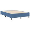vidaXL Cadre de lit plateforme Bleu 140 x 190 cm tissu