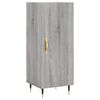 vidaXL Buffet Sonoma gris 34,5x34x90 cm Bois d'ing&eacute;nierie