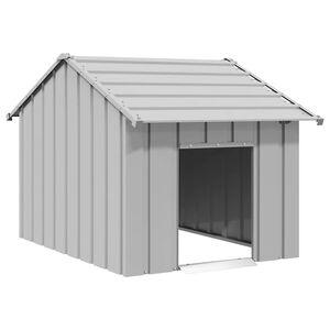 vidaXL Niche pour chien avec toit noir 83x130x85 cm acier galvanis&eacute;