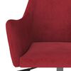 vidaXL Chaises pivotantes &agrave; manger lot de 2 rouge bordeaux velours