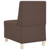 vidaXL Unit&eacute; de Sofa Modulaire Sans Accoudoirs 2 pcs Marron
