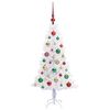vidaXL Sapin de No&euml;l artificiel avec 150 LED Blanc 120 cm PVC et Acier