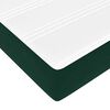 vidaXL Cadre de lit ottoman avec matelas vert fonc&eacute; 90x200 cm velours