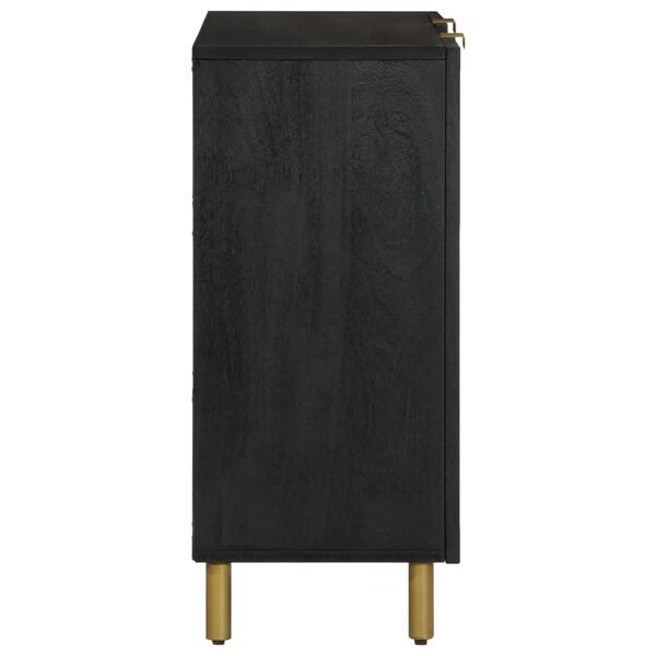 vidaXL Buffet noir 90x33x75 cm bois d'ingénierie