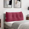 vidaXL Coussin de Dos Bordeaux 100 x 24 x 50 cm Velours