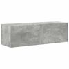 vidaXL Meuble TV mural 98 x 31 x 29,5 cm Gris b&eacute;ton Bois d'ing&eacute;nierie