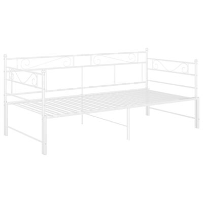 vidaXL Cadre de canapé-lit extensible sans matelas blanc 90x200 cm