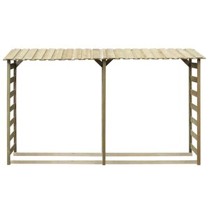 vidaXL Abri de bois de chauffage 300 x 44 x 176 cm Pin&egrave;de impr&eacute;gn&eacute;e