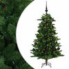 vidaXL Arbre de No&euml;l Artificiel avec Boule 120 cm 150 LED Blanc chaud