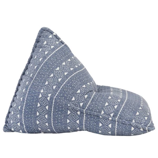 vidaXL Canap&eacute; pouf Indigo Tissu Patchwork