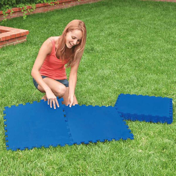 Intex Protecteurs de sol pour piscine 8 pcs 50x50 cm blue