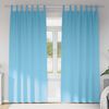 vidaXL Rideaux occultants avec anneaux 2 pcs Bleu clair 225 x 140 cm