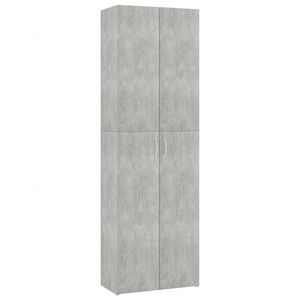 vidaXL Armoire de bureau Gris b&eacute;ton 60x32x190 cm Bois d'ing&eacute;nierie