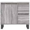 vidaXL Ensemble de meubles de salle de bain 3 pcs Sonoma gris