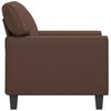 vidaXL Fauteuil Marron 60 cm Similicuir