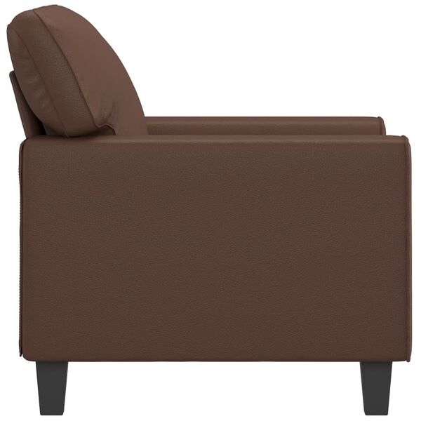 vidaXL Fauteuil Marron 60 cm Similicuir