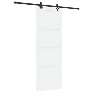 vidaXL Porte coulissante ORKDAL Blanc 83 x 232 cm Bois de pin massif