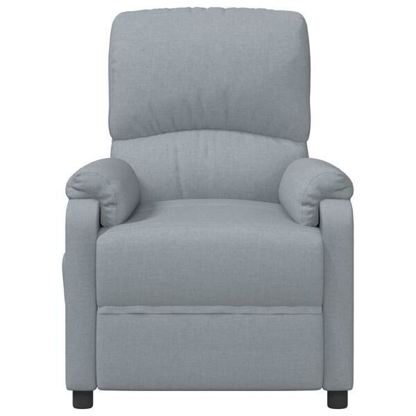 vidaXL Fauteuil Gris clair Tissu