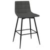 vidaXL Tabourets de bar lot de 2 gris fonc&eacute; velours