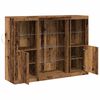 vidaXL Buffet LED Bois ancien 142,5 x 37 x 100 cm Bois d'ing&eacute;nierie