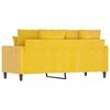 vidaXL Canap&eacute; &agrave; 2 places Jaune 140 cm Velours
