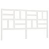 vidaXL T&ecirc;te de lit Blanc 206x4x104 cm Bois massif de pin