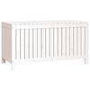 vidaXL Boîte de rangement de jardin Blanc 121x55x64 cm Bois de pin