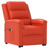 vidaXL Fauteuil de massage Rouge Similicuir