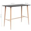 vidaXL Table de bar Noir 120x60x105 cm