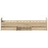vidaXL Cadre de lit sans matelas chêne sonoma 100x200 cm