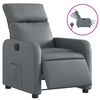 vidaXL Fauteuil inclinable &eacute;lectrique Gris Similicuir