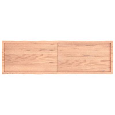 vidaXL Dessus de table bois massif traité bordure assortie