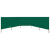 vidaXL Paravent 5 panneaux Tissu 600 x 120 cm Vert