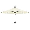 vidaXL Parasol mural de jardin avec LED 300 cm sable