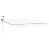 vidaXL Auvent r&eacute;tractable &eacute;lectrique Blanc 3,5 x 2 m