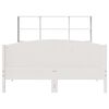 vidaXL Lit biblioth&egrave;que sans matelas blanc 140x200 cm bois pin massif