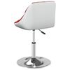 vidaXL Chaise de salle &agrave; manger Rouge bordeaux et blanc Similicuir