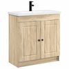 vidaXL Ensemble de mobilier de salle de bain Ch&ecirc;ne Sonoma