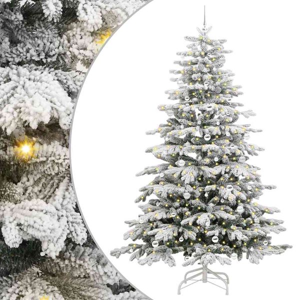 vidaXL Sapin de No&euml;l Artificiel &agrave; Branches Articul&eacute;es Blanc 240 cm