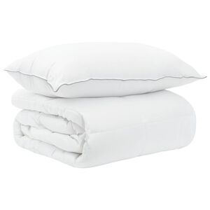 vidaXL Ensemble de Duvet 2 pc 135 x 200 cm Hiver Bambou Blanc