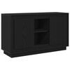 vidaXL Buffet Ch&ecirc;ne noir 102 x 35 x 60 cm Bois d'ing&eacute;nierie