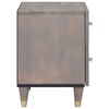 vidaXL Cabinet de chevet avec tiroir 2 pcs Gris 40 x 33 x 46 cm