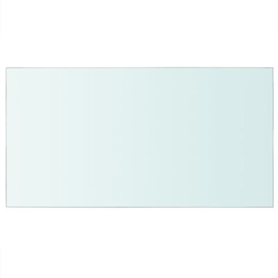 vidaXL Panneau pour étagère Verre transparent 40 x 25 cm