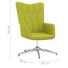 vidaXL Chaise de relaxation Vert Tissu