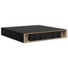 vidaXL &Eacute;tag&egrave;re murale flottante 4 pcs Noir brillant 23x23,5x3,8 cm MDF